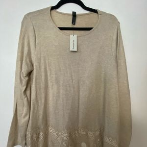 Light Beige Sweater Top from Francesca’s